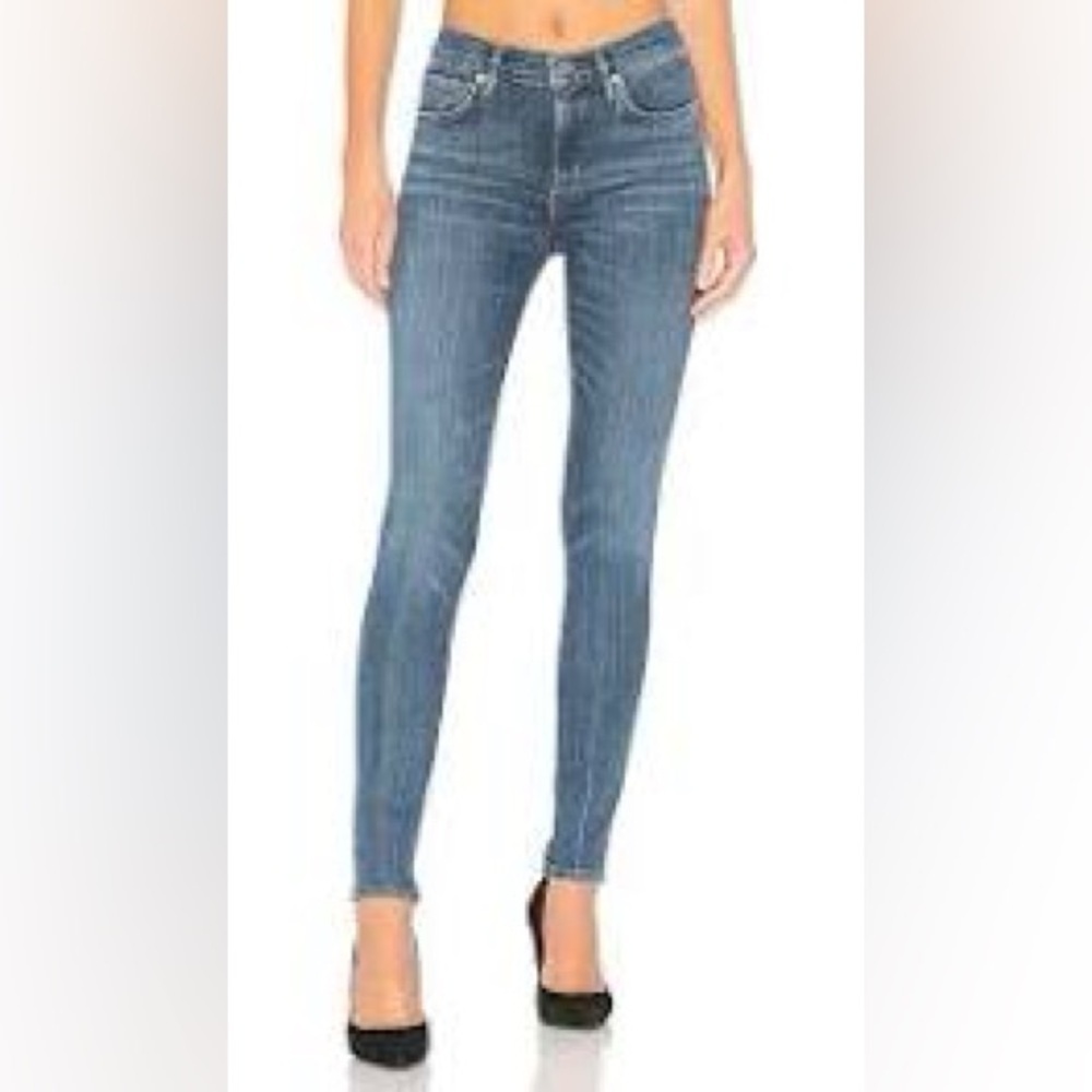 Agolde  Sophie High Rise  Skinny Womens  Blue Jeans Denim Size 24 (23x25) EUC